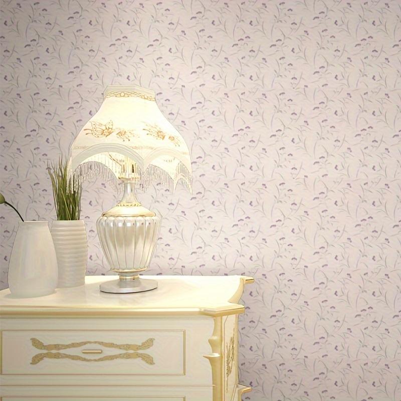 1 roll 17.7 * 78.74in PVC self-adhesive wallpaper, pastoral bedroom self-adhesive wallpaper, dormitory wall stickers to decorate the room