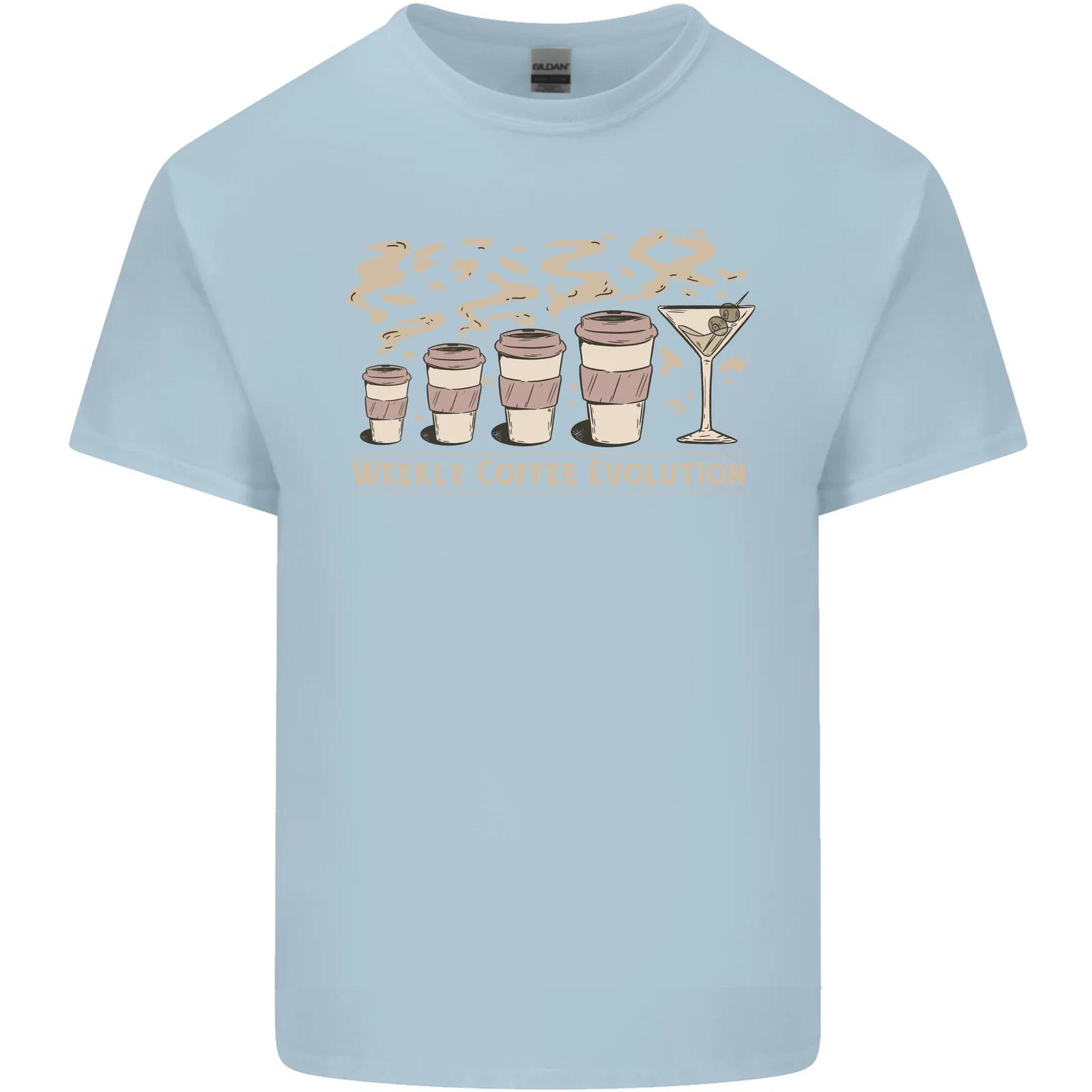 Weekly Coffee To Alcohol Evolution Wine Kids T-Shirt Childrens M