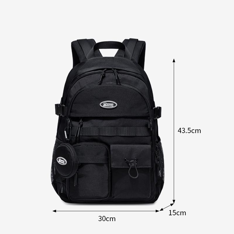 Original White Computer Double - Shoulder Backpack for College Girls, High School and Junior High School Students
