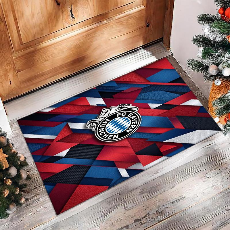 Bayern Munich Printed Flannel Area Rug Non Slip Soft Polyester Floor Carpet Indoor Decor Mat for Bedroom Living Room Sofa Game Room Home Decoration