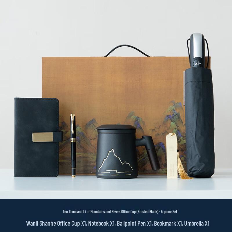 

Thousand Li Rivers & Mountains Ceramic Business Gift Set