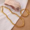 Gold & Silver Two-Tone Metal Chain Jewelry for Retro Style, Daily Wear & Dating