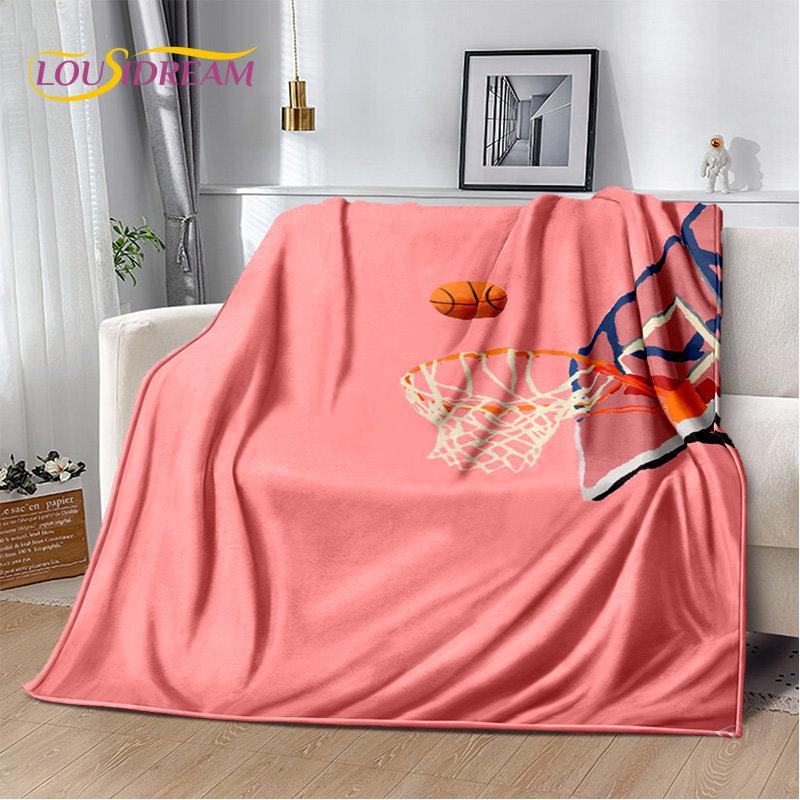 Basketball Art Cartoon Soft Plush Blanket,Flannel Blanket Throw Blanket for Living Room Bedroom Bed Sofa Picnic Cover Bettdecke