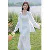 Mokana Women's Lace Ruffle Skirt & Long-Sleeve Shirt Set