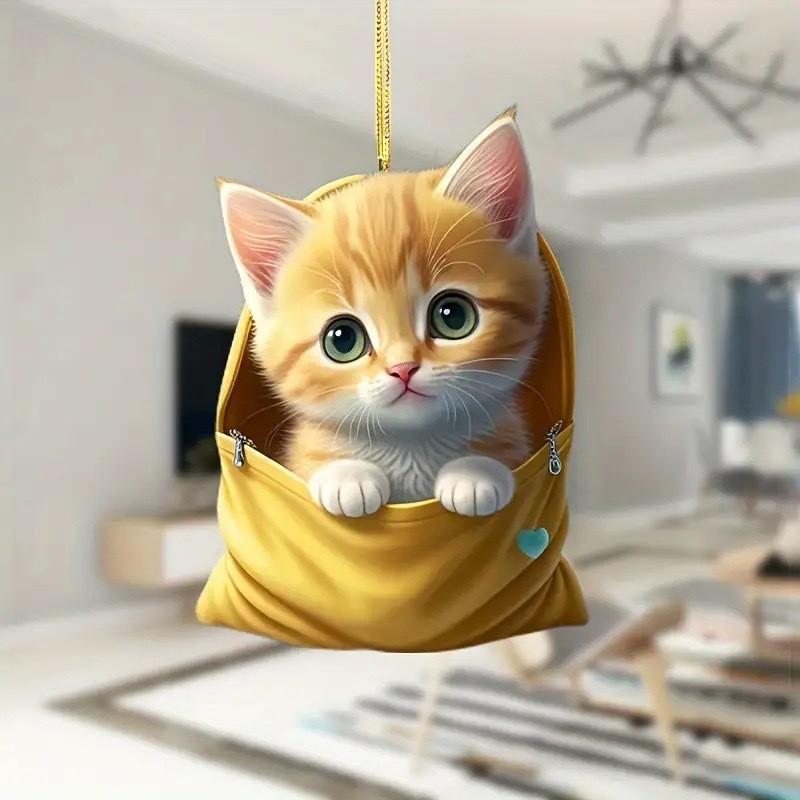 Kungfu Car Acrylic Pendant With Hanging Design For Automotive Interior Decor