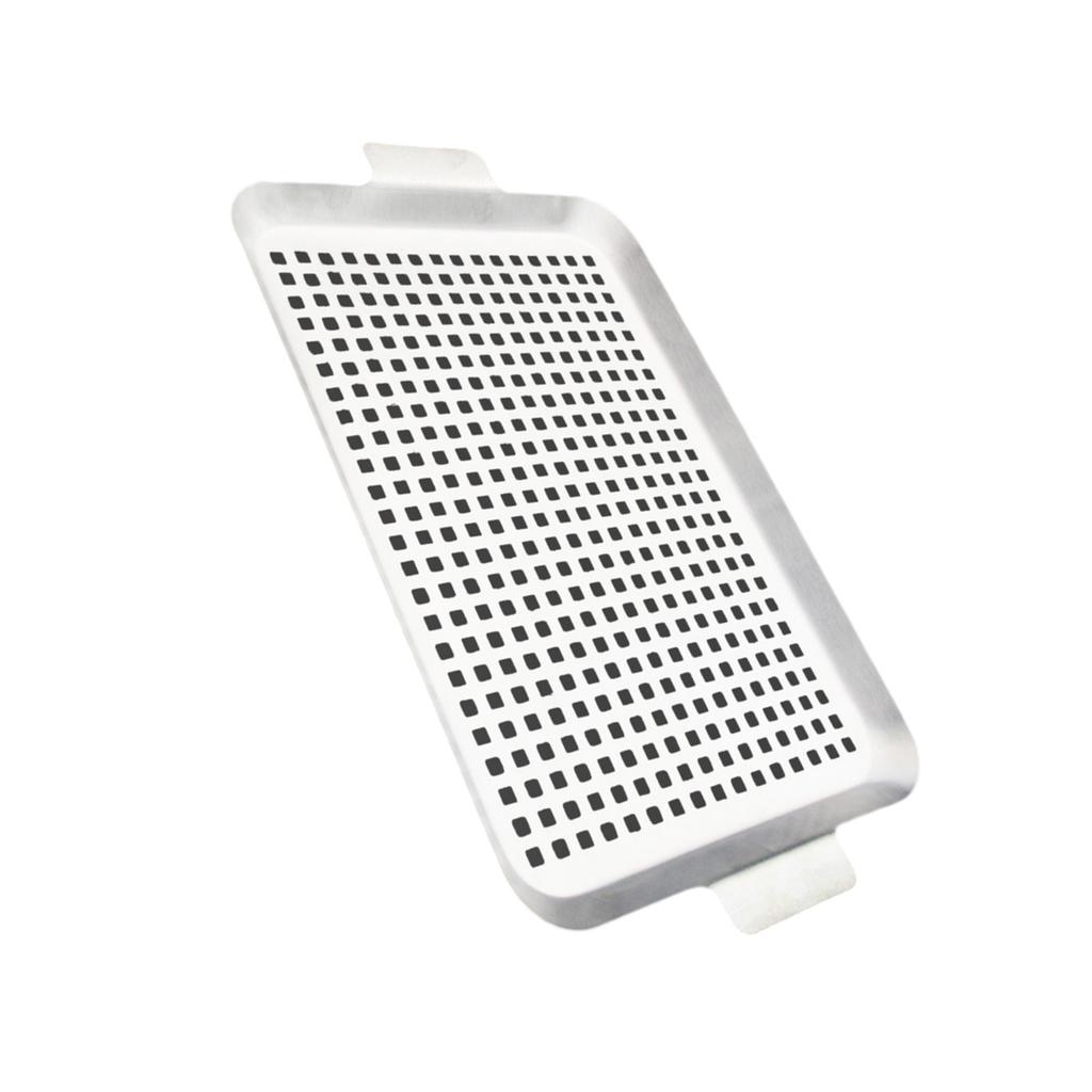 Sturdy Stainless Steel Grill Pans For Outdoor BBQ With Perforated Design And Handles Ideal For Vegetables Fish Meat