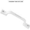 Akozon Grab Handle,Rv Door Handle Grab Bar 9.25in Plastic Rv Entry Handle Grab Bar White for RV Trailer Camper Motor Home Yacht