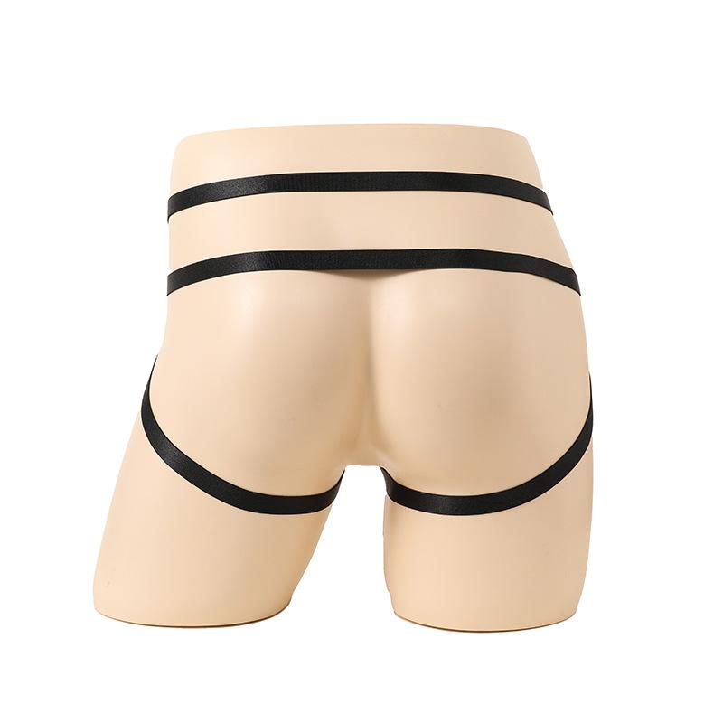 Mens Sexy Lingerie Cock Ring G-Strings O-Ring Thongs Penis Hole Exotic Underwear Low Waist Crotchless Jockstrap Strap Tanga