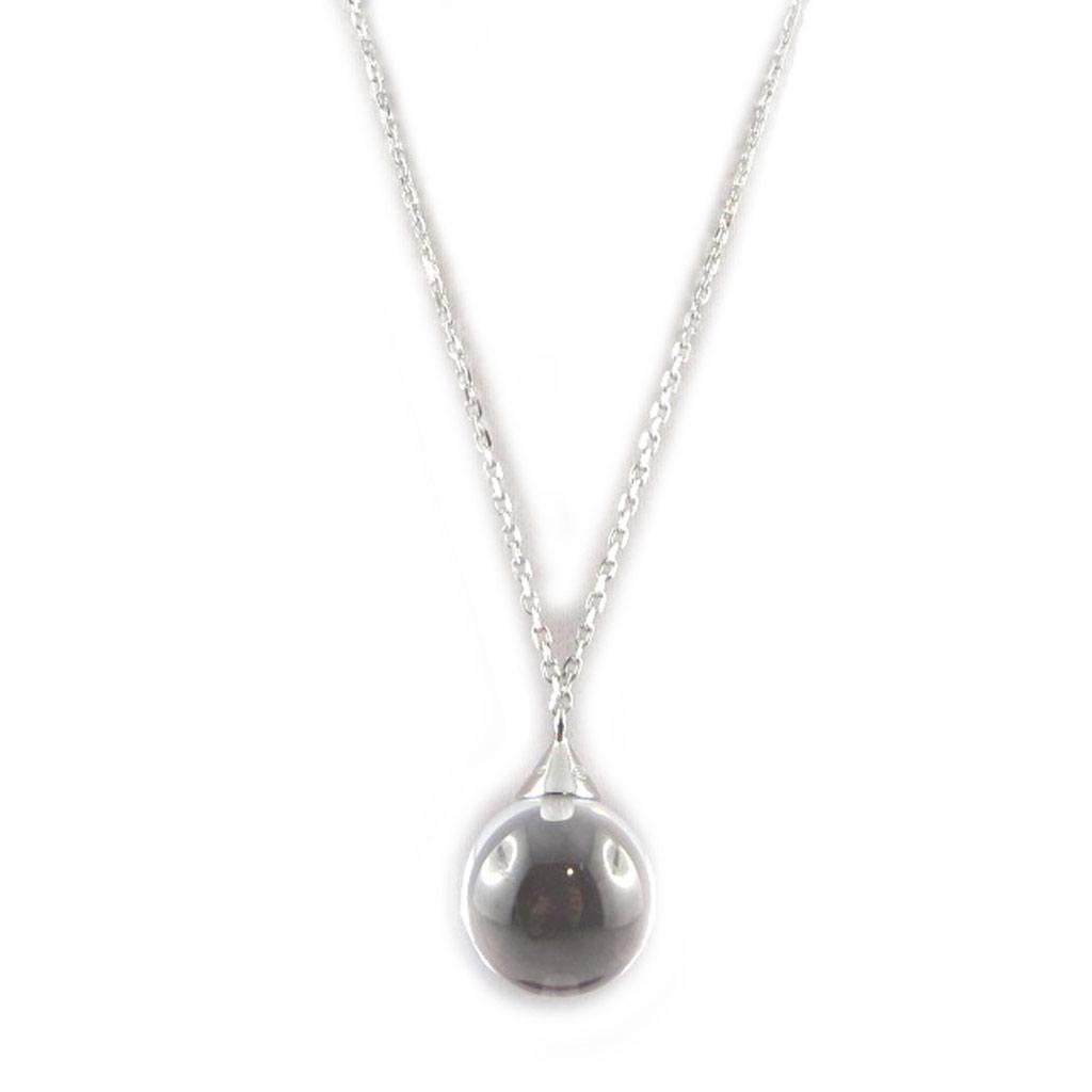 Les Trésors De Lily [E9072] - Collier Argent 'Réglisse' Blanc