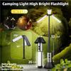 Multi-functional Camping Light 2 In 1 USB Rechargeable Camping Lantern\Flashlight with Hook Outdoor Emergency Camping  Lamp