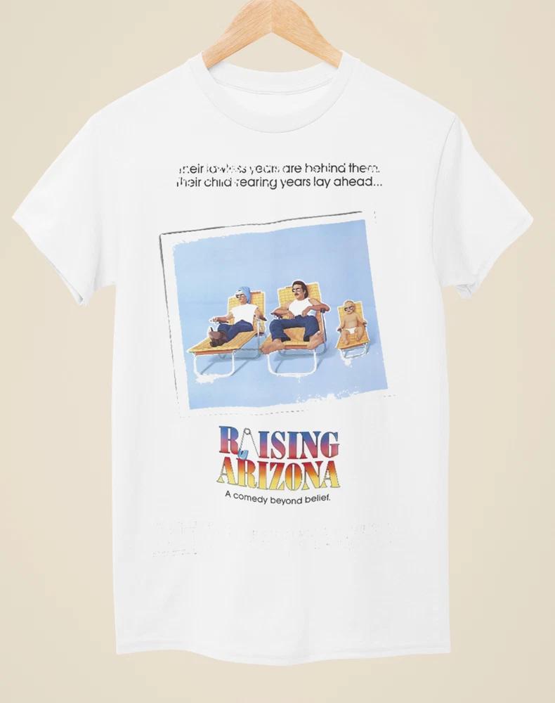 Raising Arizona Movie Poster Inspired Unisex White TShirt S