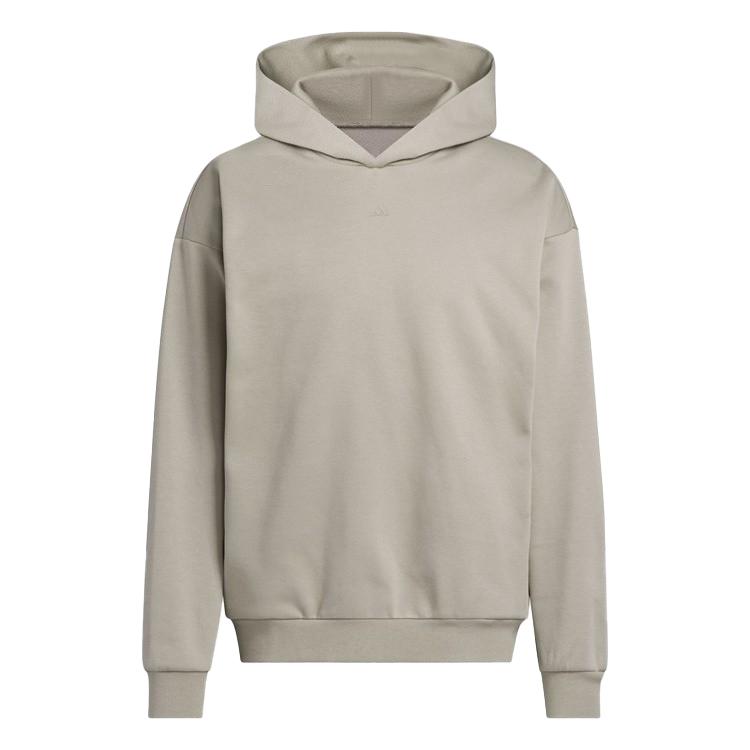 adidas Basketball Unisex Oversized Hoodie Light Grey JC7846 L