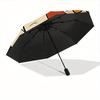 1pc Looney Tunes Bird Cat Automatic Open/close Folding Portable Umbrella with 8-Rib Structure for Women/Men, All-Season Use  a0901036