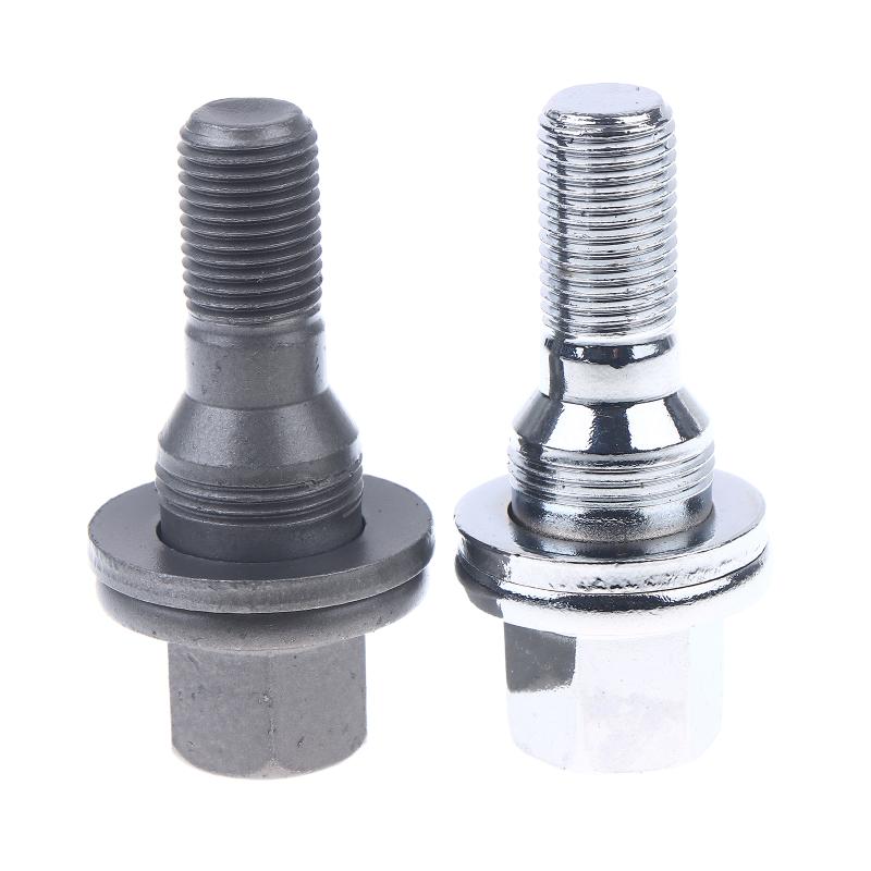 4Pcs 17mm Hex Wheel Lug Bolts - Fit For 206 207 208 308 407 3008 Car Wheel Nuts Auto Replacement Parts Accessories