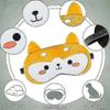 Cute Eye Mask 3Pcs Cartoon Face Eye Cover Funny Animal Sleeping Mask Soft Lightweight Blindfolds Yellow&Orange/fox bear chick 19*10 cm/7.48*3.94 inch