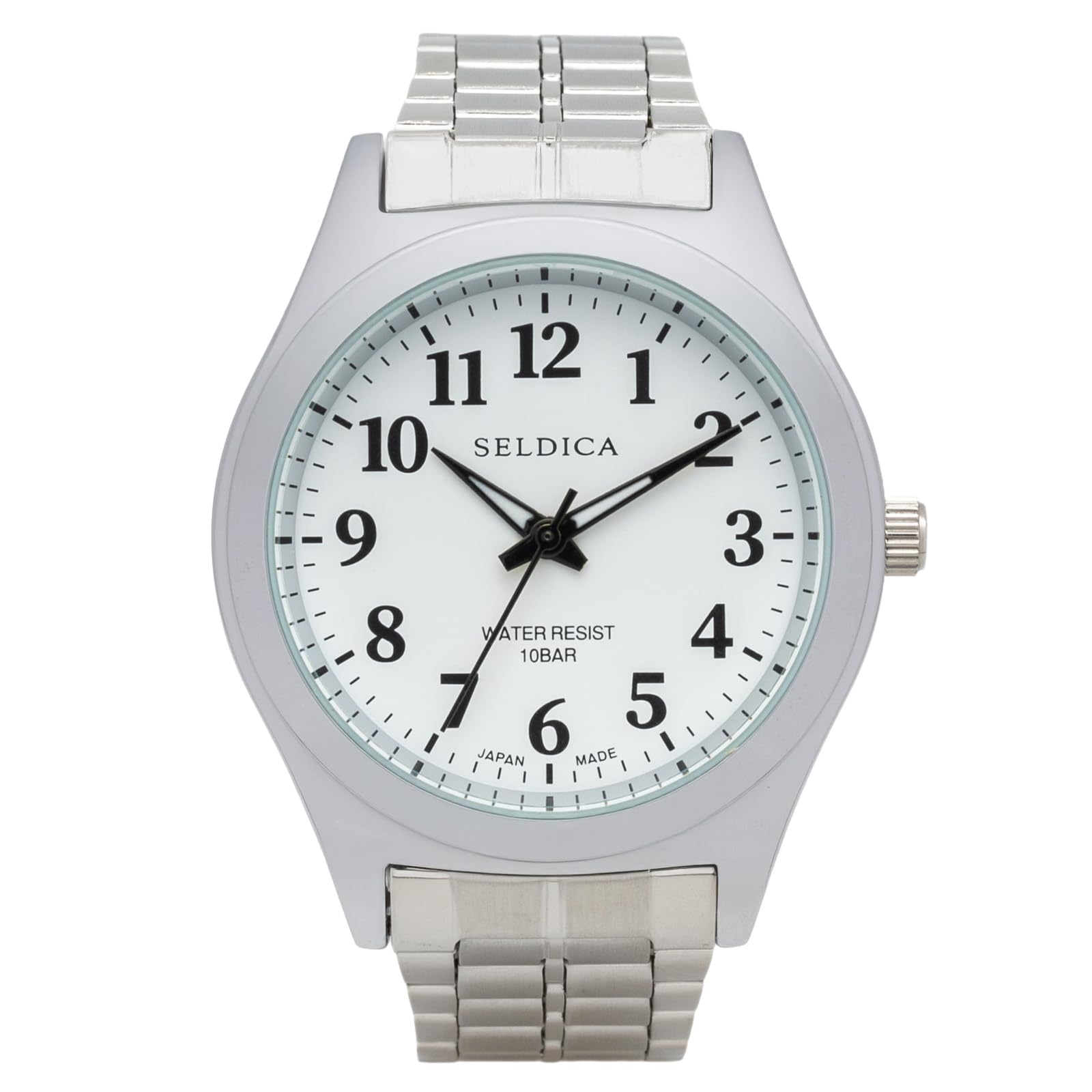 

Klefer Serdica Analog White Metal Japanese Silver Watch, Dial, Strap, Movement, SD-AM326-WTS, Men s,