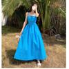 Yunnan Dali Travel Wear Dress Women Sanya Vacation Photo Beach Dress Hainan French Suspender Long Dress Fairy