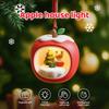 Christmas Apple House Night Light Rechargeable Christmas Atmosphere Nightlights For Kids Christmas Gift Decor