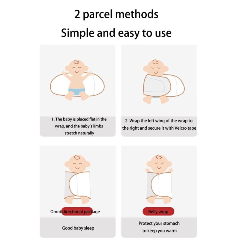 Baby Pucktücher Decke Atmungsaktiver Baumwollstoff Bequemes Wickeltuch zur Beruhigung von Neugeborenen im Alter von 0 bis 3 Monaten