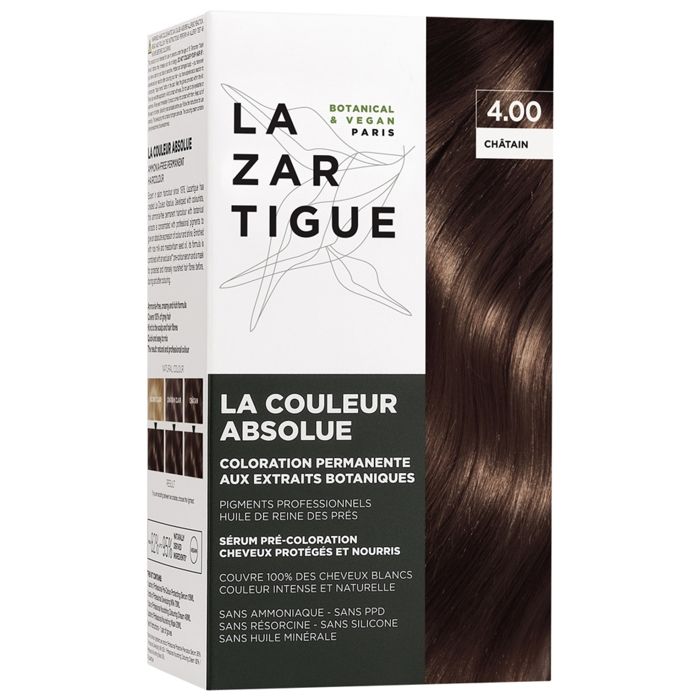 Coloration - Lazartigue - Châtain Chocolat 4.00 - Sans ammoniaque - Gel - Tous types de cheveux