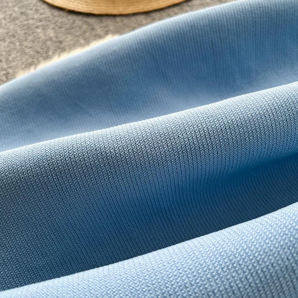 2026 Nuovi Arrivi Estivi Vestito Maglione Scollo a U Perline Manica Corta Aderente per Vestito da Festa di Compleanno Vestito Maglia Pieghettato Blu Strass Eventi Serata
