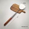 ZISIZ Wooden Handle Short Frying Spatula Set