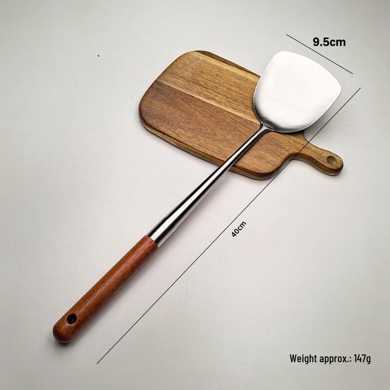 ZISIZ Holzgriff Kurzer Bratwender Set