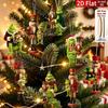 Grinch 2D Hanging Ornament for Christmas Trees - Green Hair