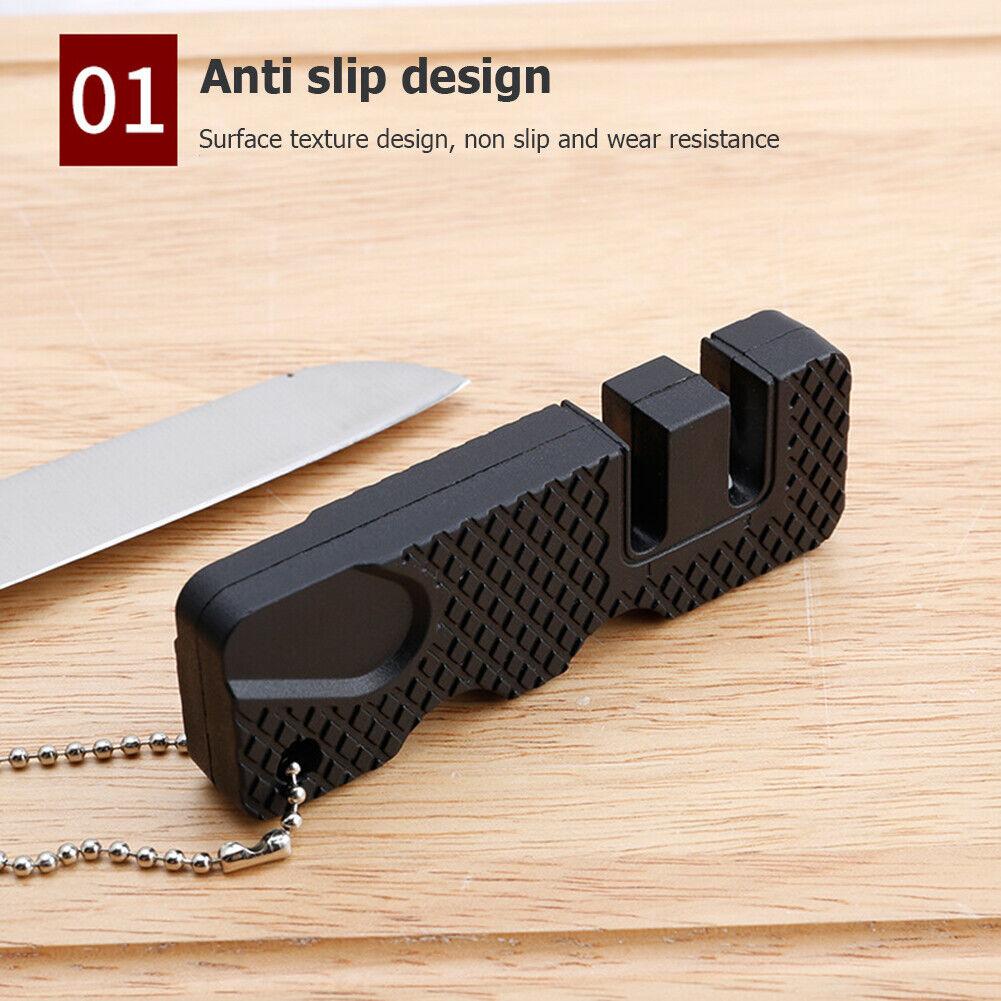 Tungsten Ceramic Carbide Cutlery Whetstone Sharpener Fish Hook Pocket Sharpener