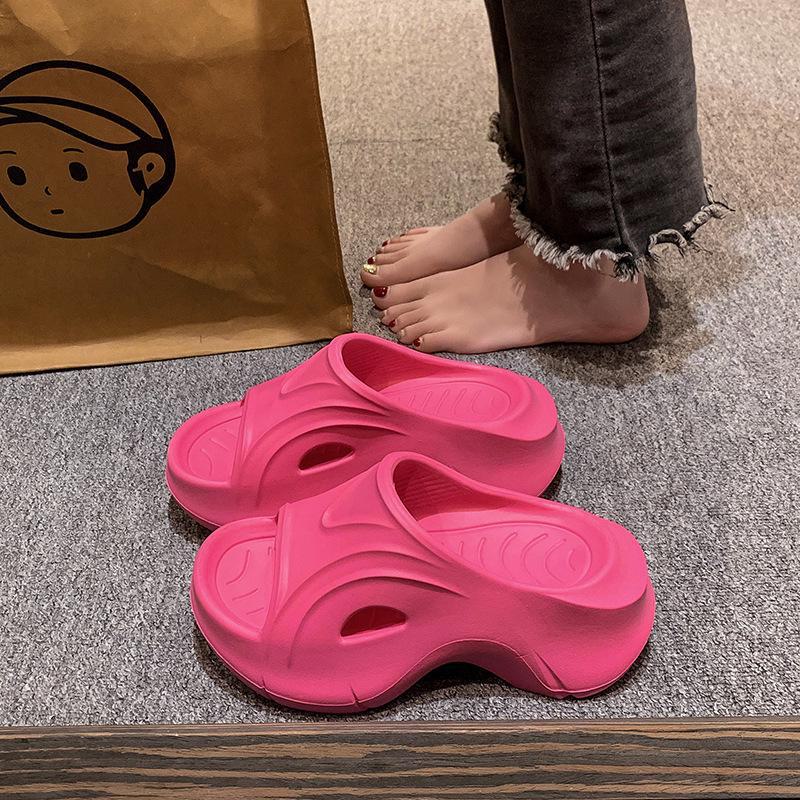 

Женские сандалии для отдыха на открытом воздухе на толстой подошве — легкие слипоны из ЭВА на лето 2024 г. 38-39 розы красного