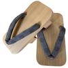 Traditional Kiso Nezuko Geta Sandals, a 300-year-old Craft Passed Down by Skilled Artisans. Men's, Two-toothed, Patterned Woven Design, Traditional Cr