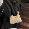 Hand Carry Simple and Fashionable Pea Bag New Trend Bow Shoulder Messenger Bag High Sense
