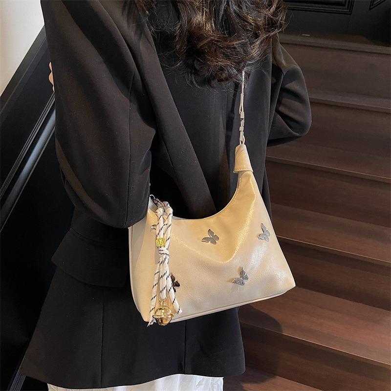 Hand Carry Simple and Fashionable Pea Bag New Trend Bow Shoulder Messenger Bag High Sense