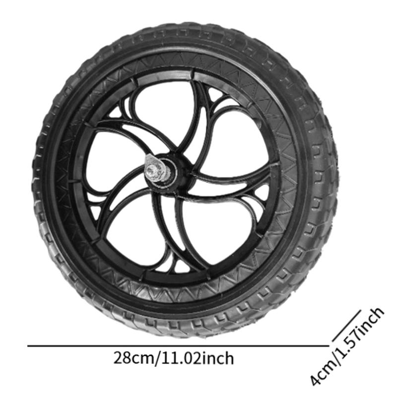 1 Pair Balance Bike Wheels Non Inflatable Parts Cycling Modification Replace Balance Bike Replacement Wheels Multipurpose