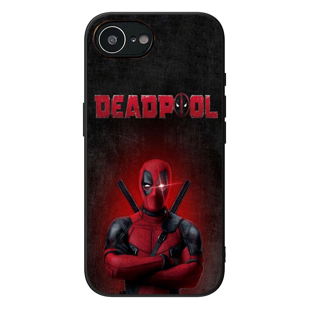 Deadpool Marvel Casing Phone Cover for Apple iPhone 16 15 14 11 Pro Max 7 8 Plus SE2 SE3 SE 2022 2020 Case