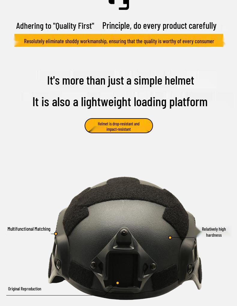 MICH2000 Tactical Action Helmet for Outdoor Roller Skating & CS Sports