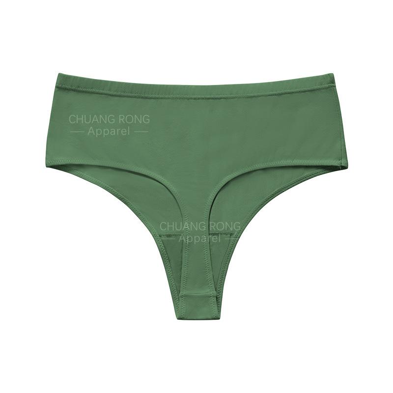 

European and American sexy cotton underwear, women s large size low waist pure cotton crotch breathable and comfortable nude sports thong S