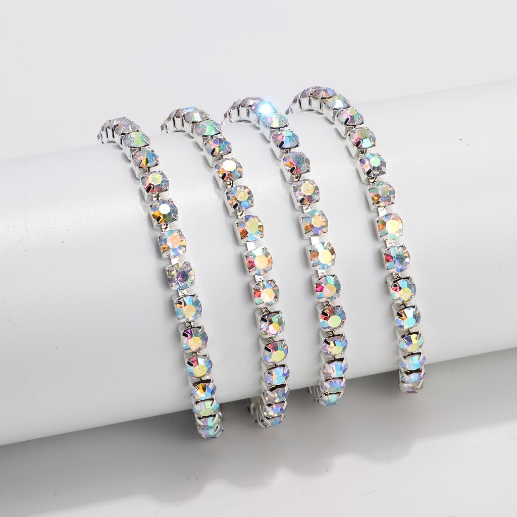 100cm, AB color dense rhinestone claw chain, DIY rhinestone material kit, sewing clothing, shoes, boots, loose rhinestone accessories, cup chain