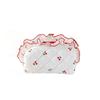 Large Capacity Cherry Cosmetic Bag with Zipper Toiletry Organizer Creative Wash Storage Bag  Travel
