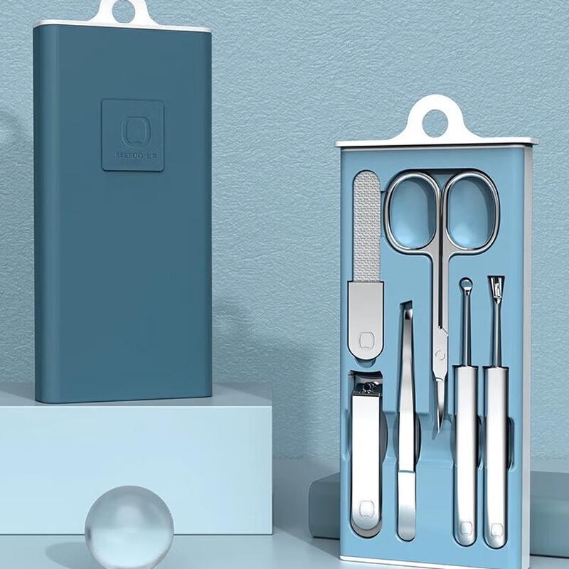 Qisu Colorful 6-Piece Stainless Steel Nail Clipper Set