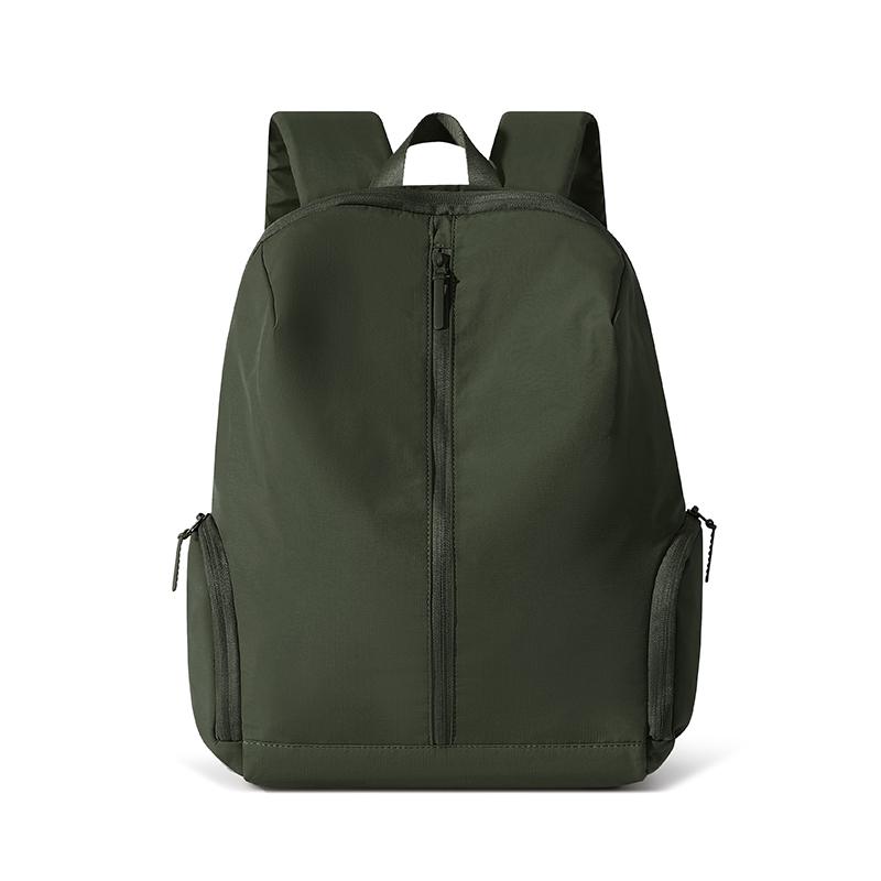 Nylon Backpack Solid Color Large Capacity Backpack
