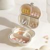 7-Day Portable Flower-Shaped Pill Organizer Compact Medication Divider Box with Individual Compartments for Daily Use