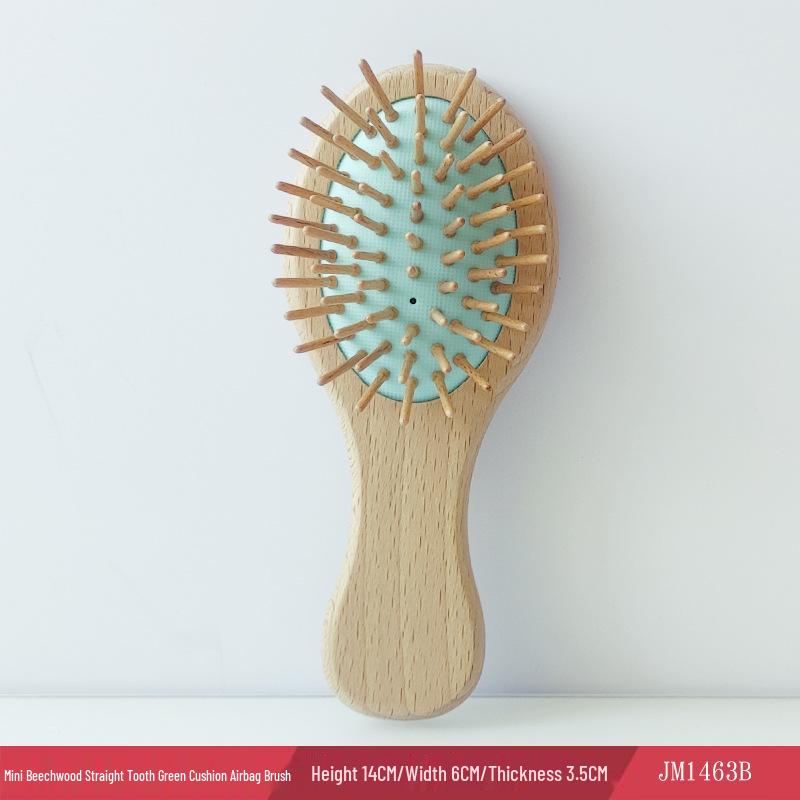 

Специализированная антистатическая деревянная расческа с воздушной подушкой и гравированным логотипом - Гладкая укладка, портативная и удобная для массажа.