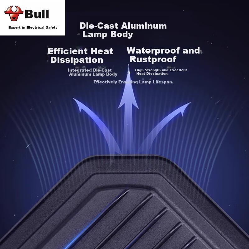 BULL LED Floodlight Outdoor Courtyard Factory Garden Camping Light IP65 Waterproof 200W Wanjian Series MG-D200A-AE-6500K Cool White