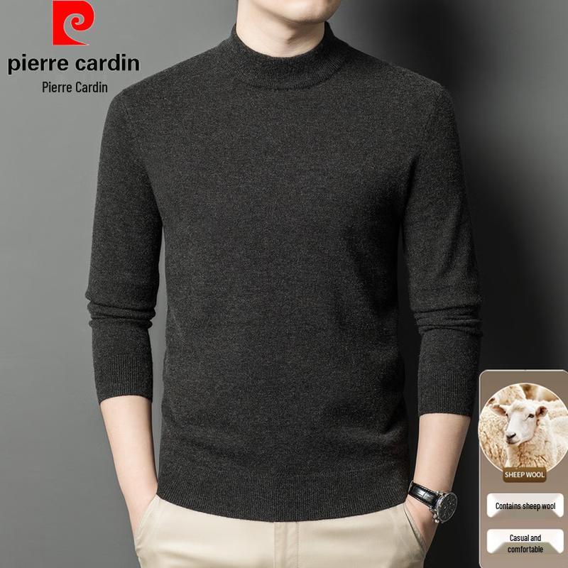 Pierre Cardin Men's Slim-Fit Semi-Turtleneck Wool Blend Sweater
