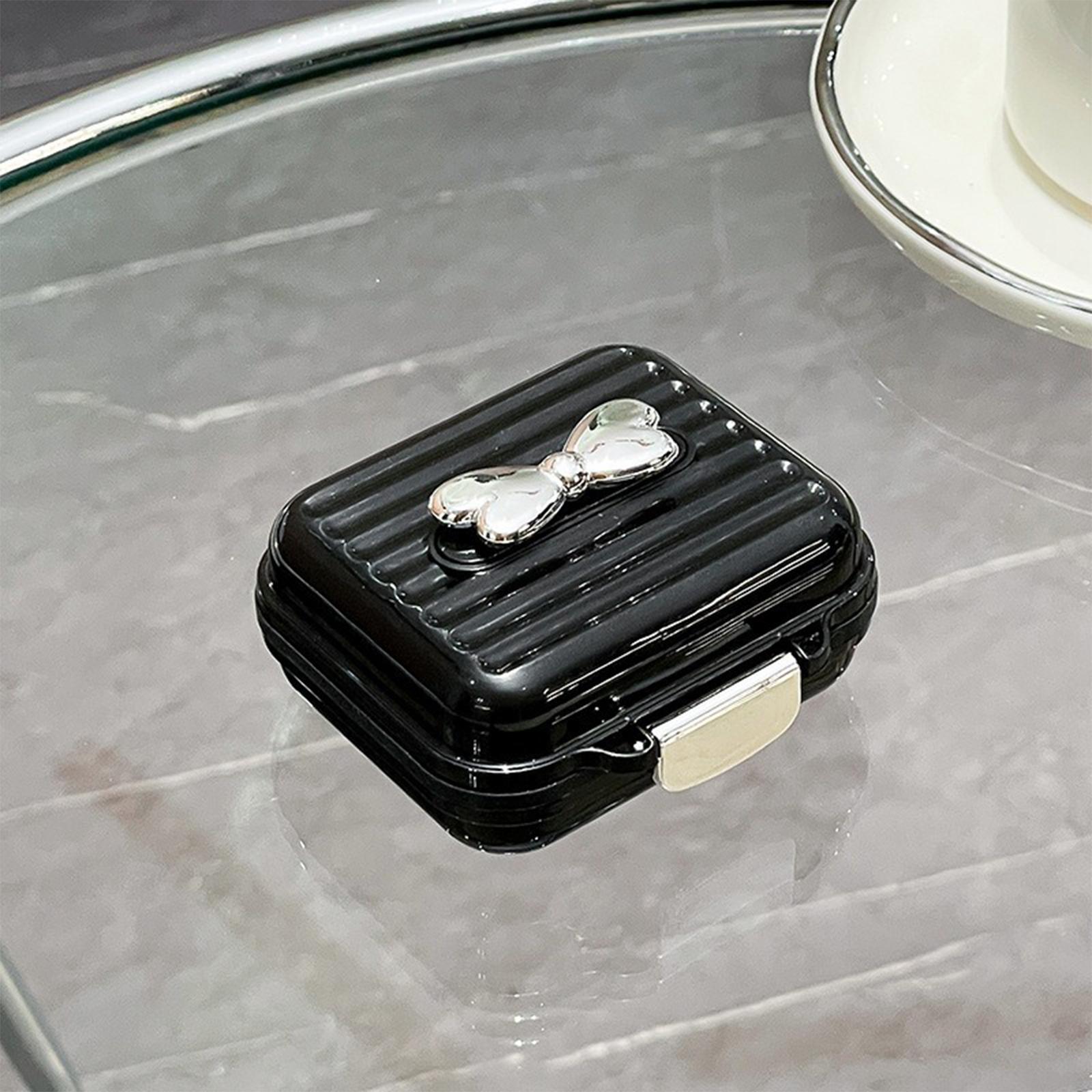 

Portable Medication Dispenser with Reminder Box One Size чорний