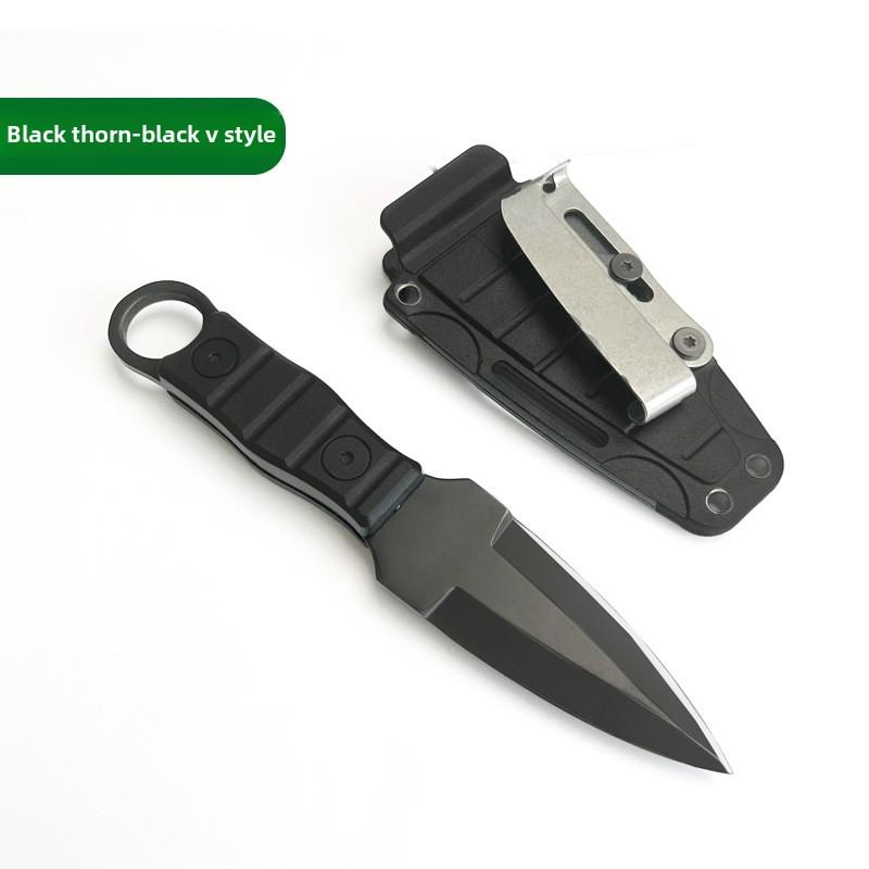 Outdoor small straight knife, high hardness survival knife,utility knife +K sheath, camping EDC portable