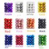 3cm Christmas Tree Decoration Balls - 24 Electroplated Plastic Ornaments (Bright & Matte)