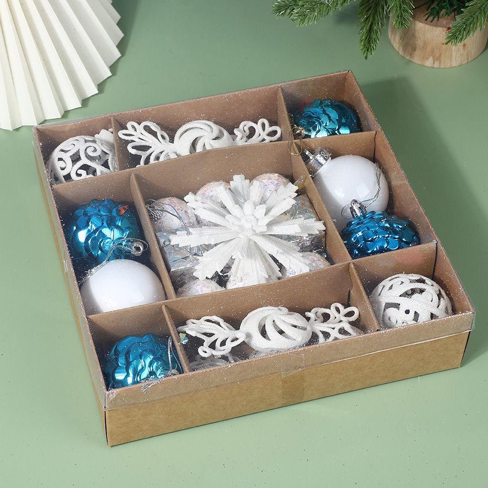 Electroplated Christmas Hanging Balls Set Plastic Xmas Tree Pendants Merry Christmas Decoration