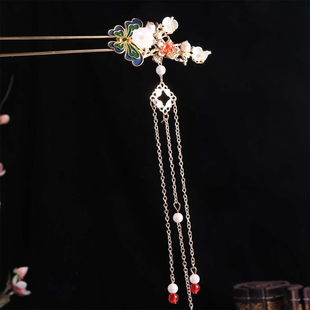 Zinco Liga de Zinco Adorno de Cabeça para Noiva Brincos de Plástico Conjunto de Grampos de Cabelo Flor Acessórios de Cabelo para Vestido de Casamento Noivado